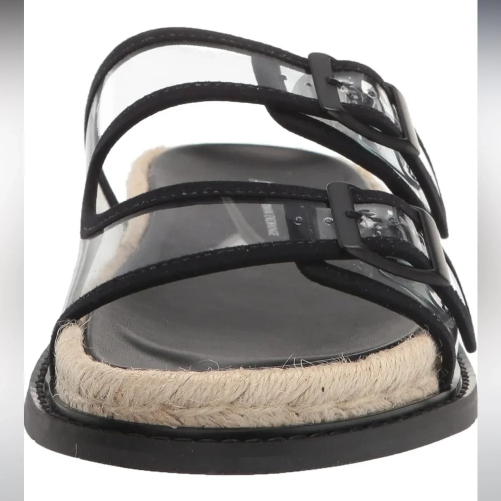 A|X Armani ExchangeClear 2-Strap Slide Espadrille Sandal/ Size EU 39 - Picture 8 of 13